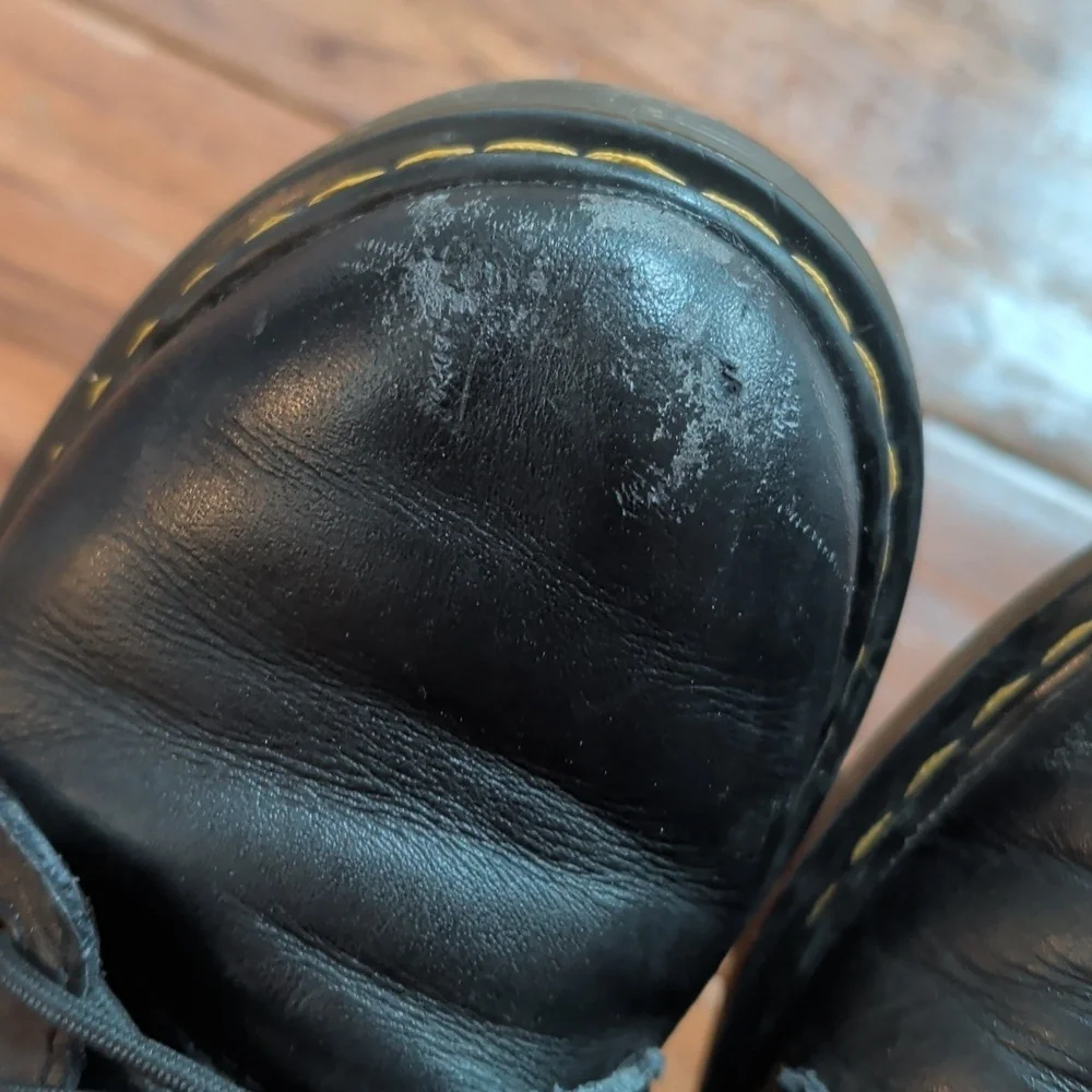 Dr. Martens 1460 J Black Leather Lace-Up Boots